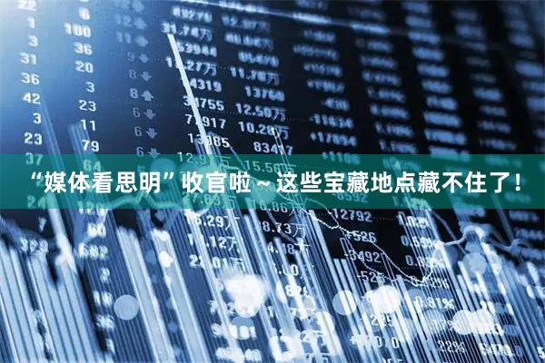 “媒体看思明”收官啦～这些宝藏地点藏不住了！